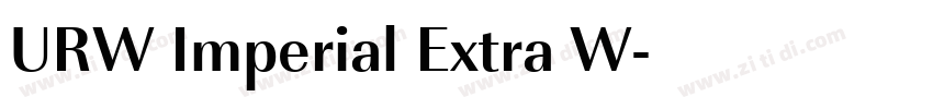 URW Imperial Extra W字体转换